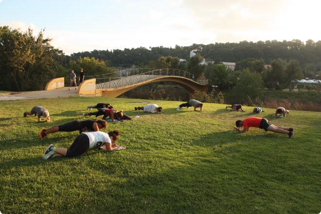 Treino em qualquer lugar